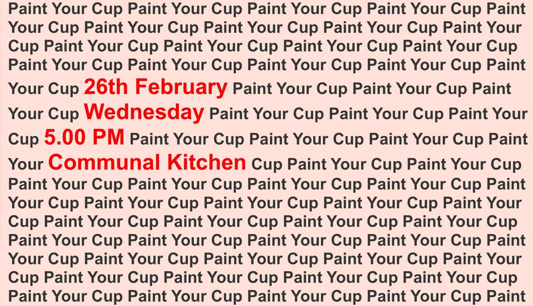 Paint / Decorate Your Own Cup