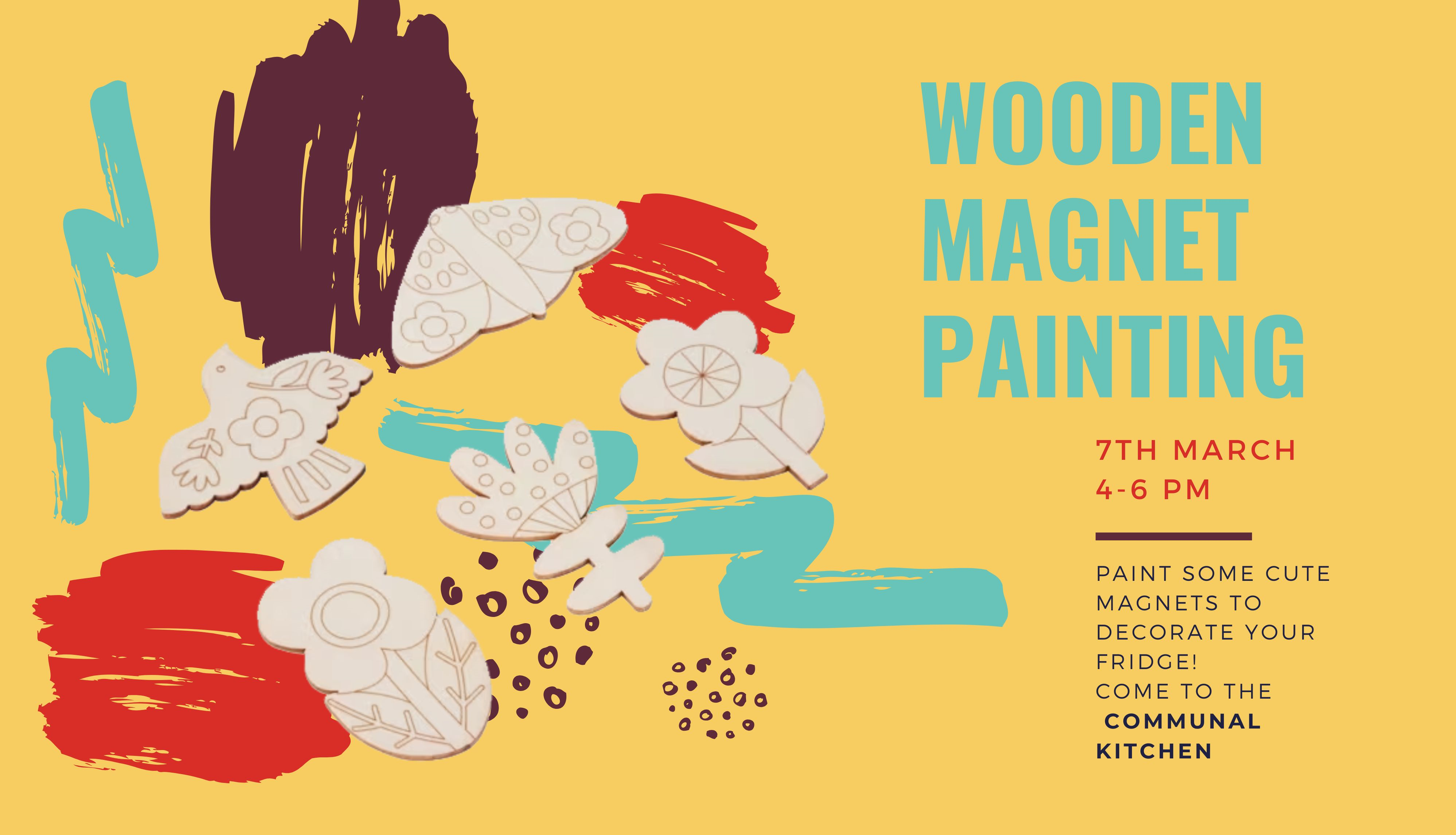 Wooden Magnet Painting