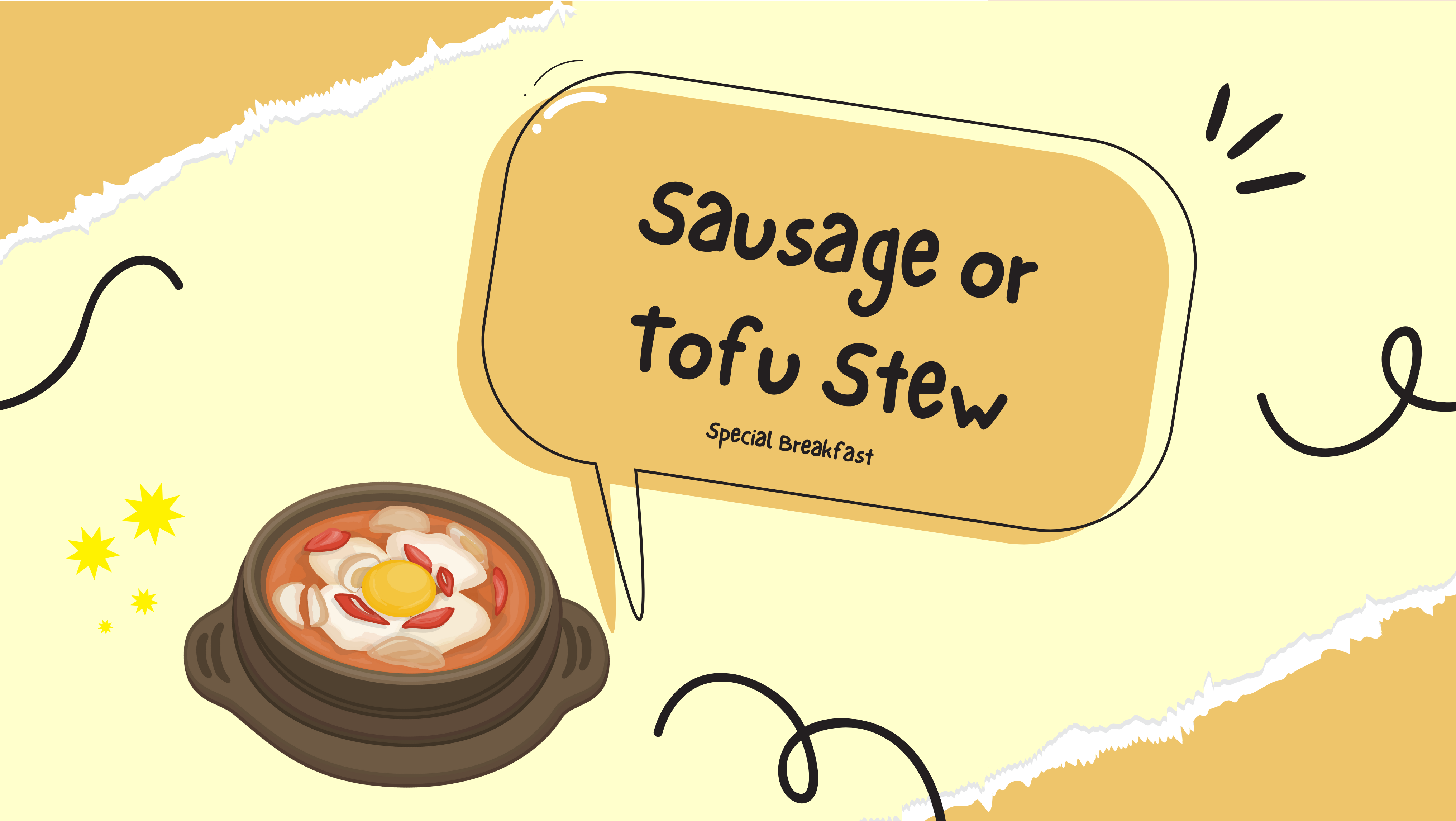 Special Breakfast - Sausage/Tofu Stew