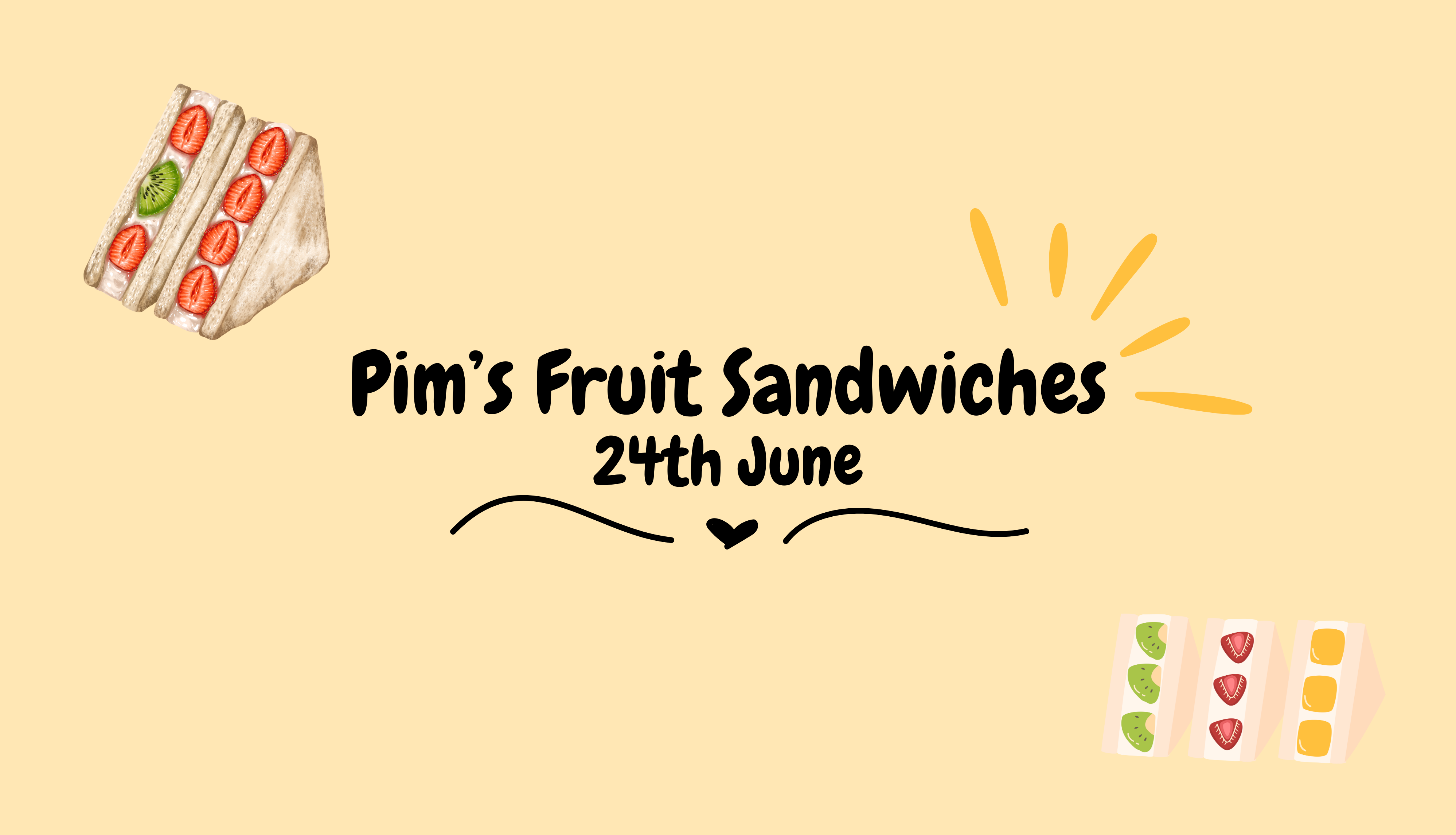 Special Breakfast – Pim's Fruit Sandwiches