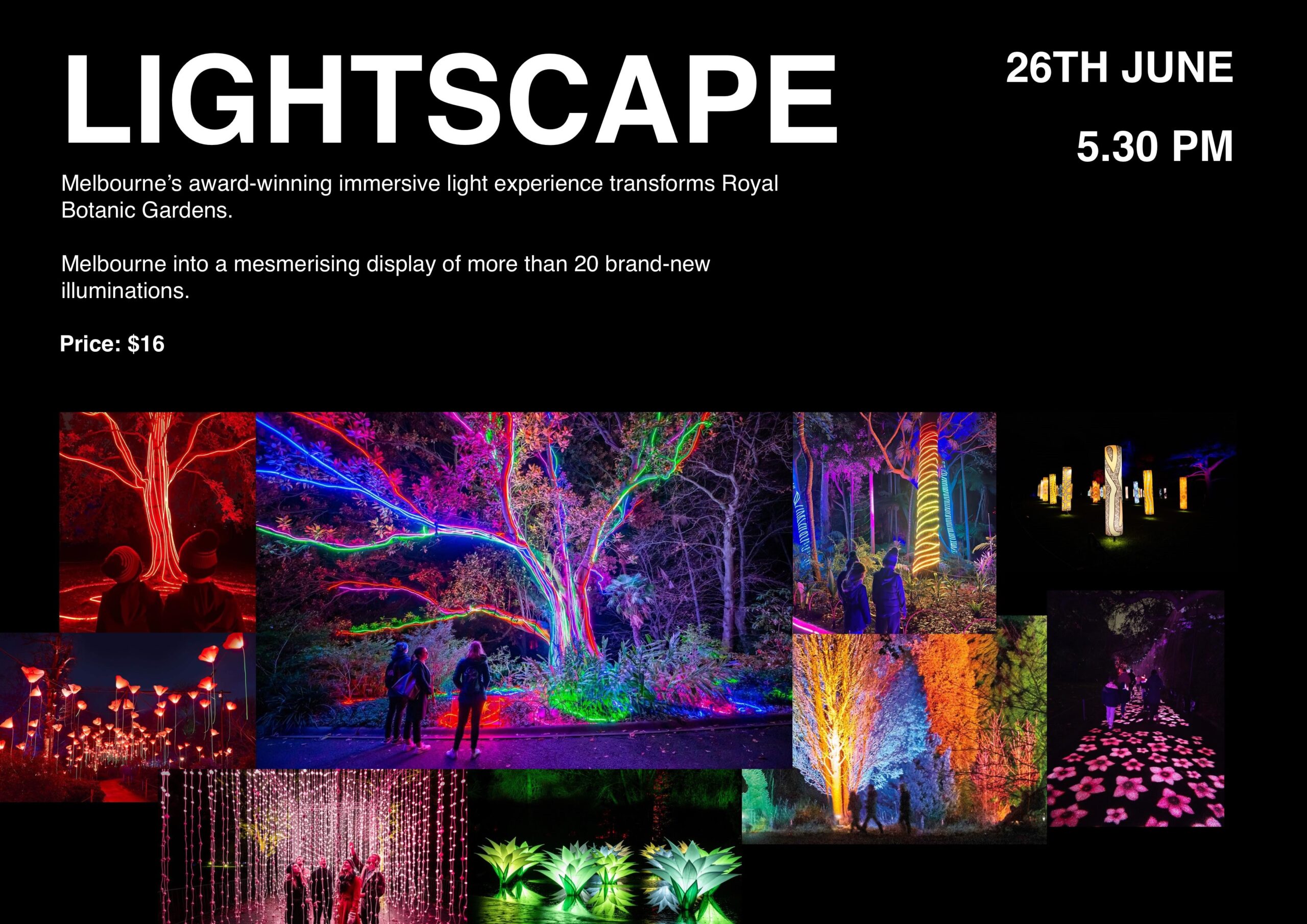 Lightscape Melbourne: A Night of Magic in the Gardens!