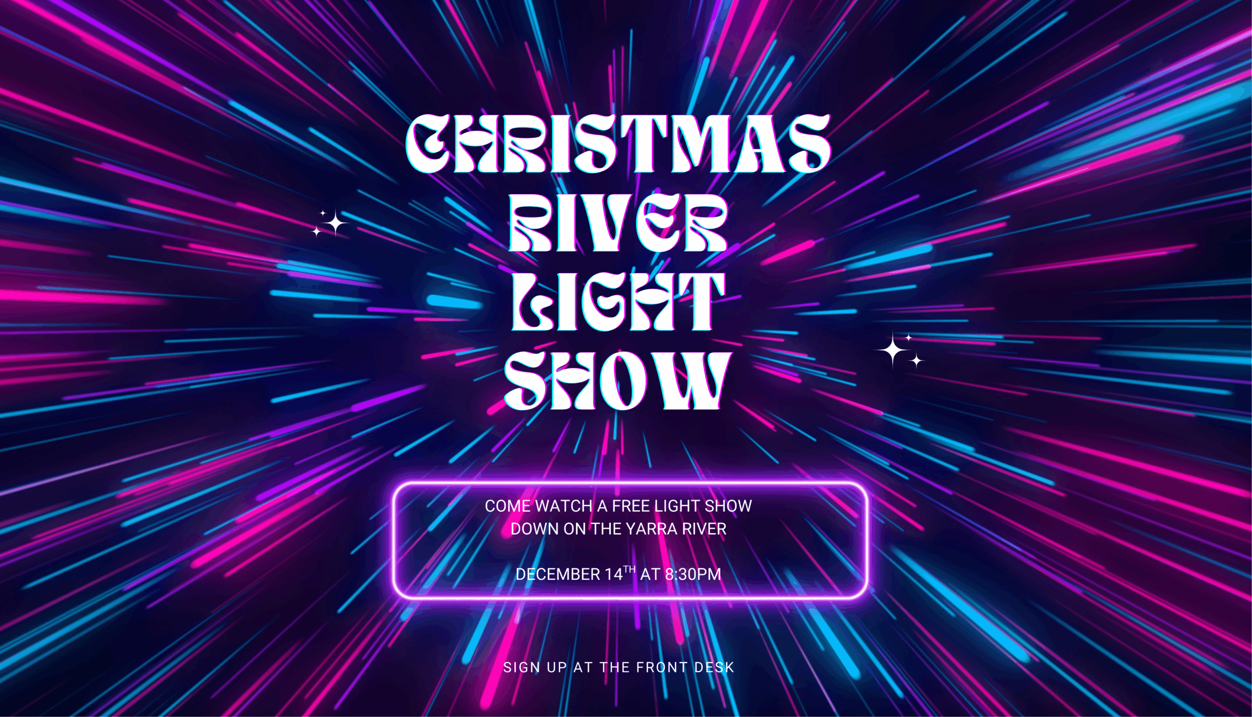 Christmas River Light Show