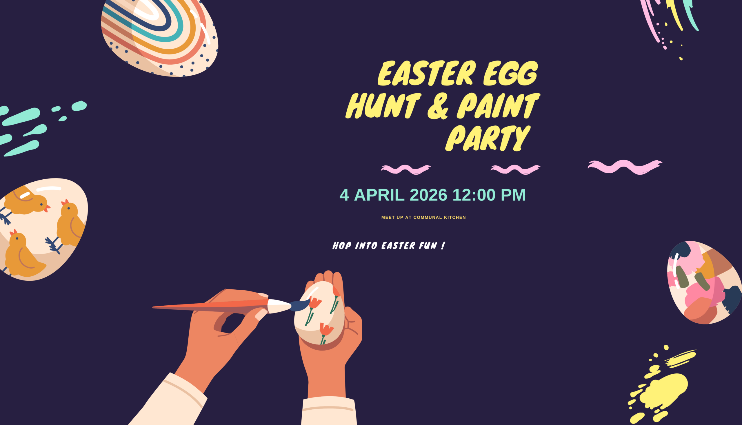 Easter Egg Hunt and Painting